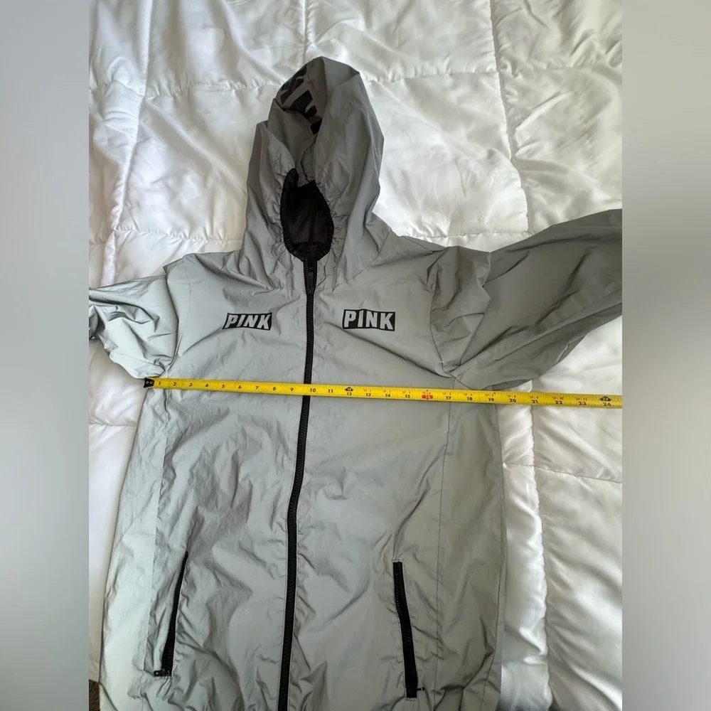 Vintage Y2K  PINK Victoria's Secret Gray Hooded Jacket